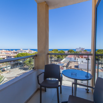 Superior Zimmer 2 Blick auf Cala Ratjada aus einem Superior Zimmer