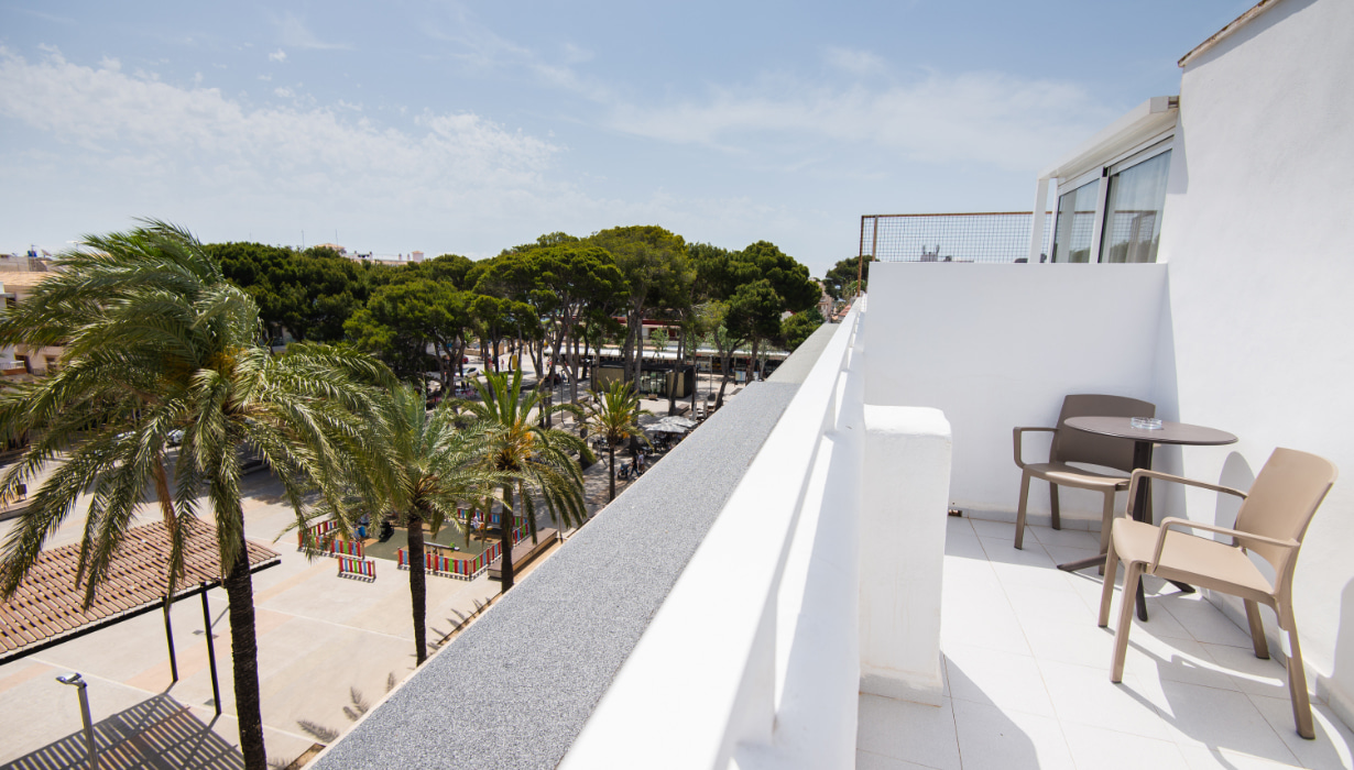Views from the Double with Balcony room of the Bella Mar Hotel