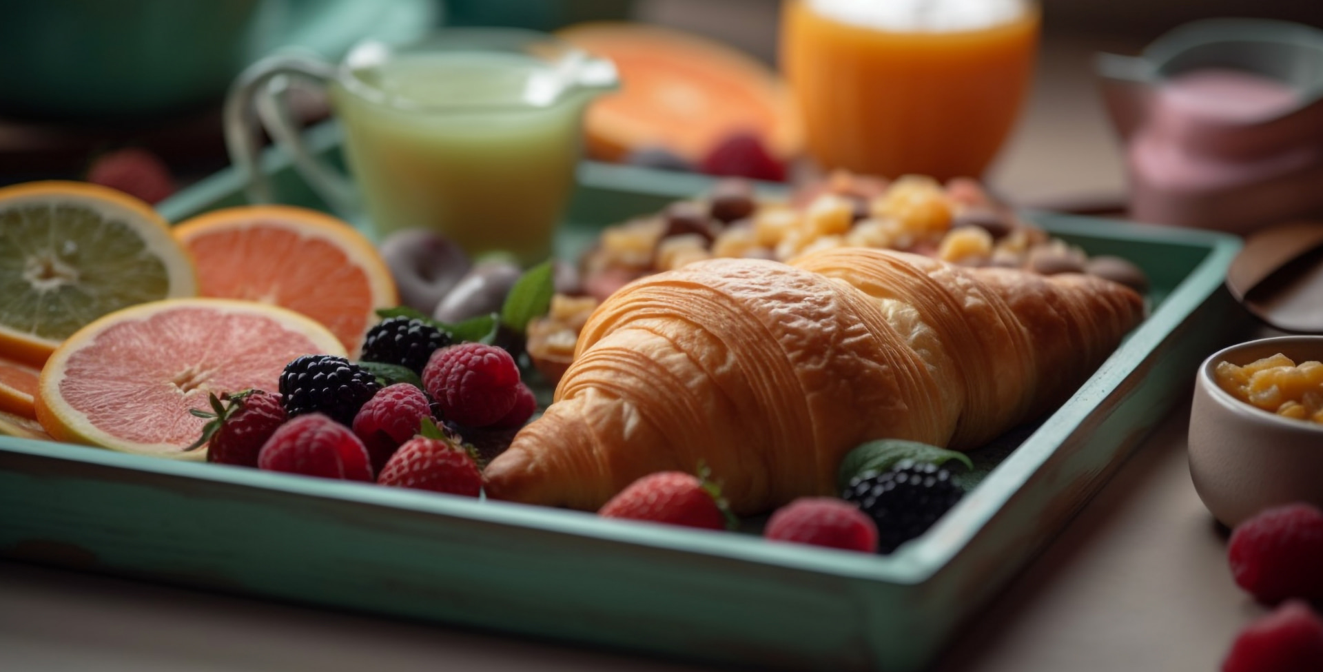 Buffet breakfast Varied breakfast buffet at the hotel
